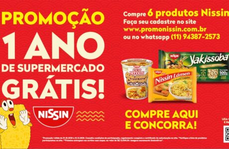 Nissin 1 ano de supermercado gratis