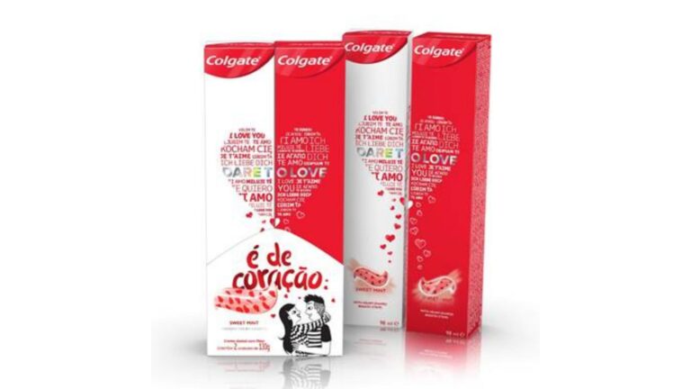 colgate gel coração