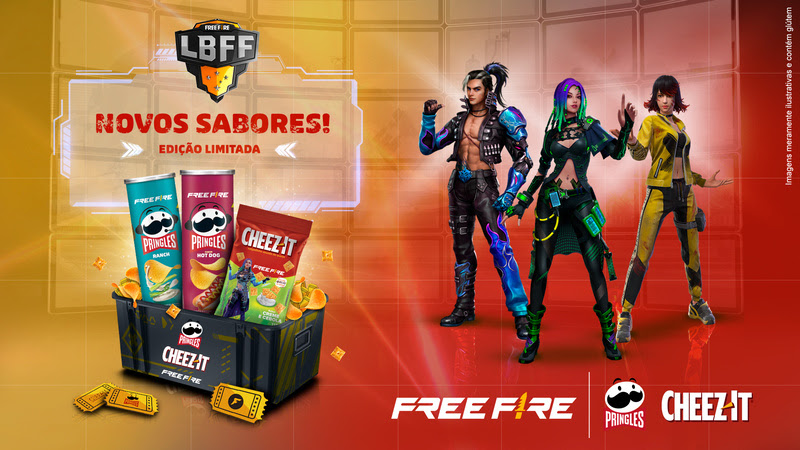 Em parceria com Free Fire®, Pringles® e Cheez-It® lançam sabores