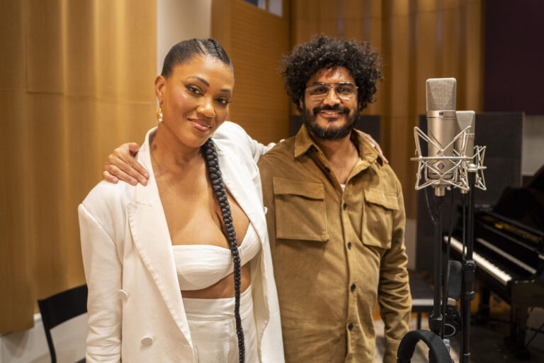 Criolo e Luedji Luna em campanha do sportv para a Copa do Mundo 2022