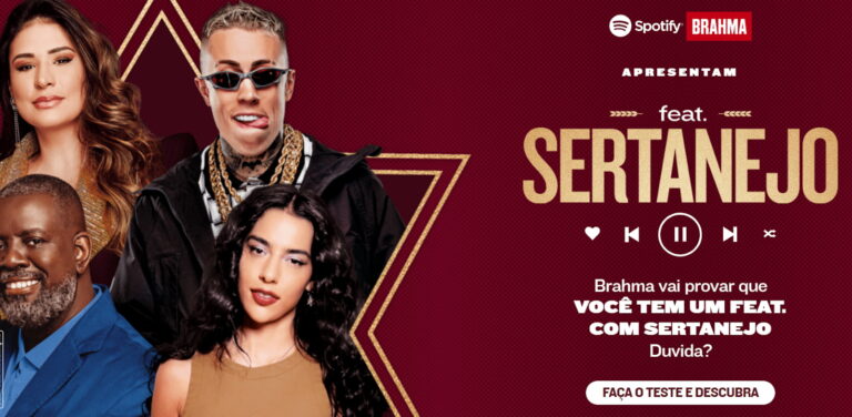 Brahma e Spotify lançam ‘Feat Sertanejo’, plataforma para descobrir combinações do ritmo musical favorito com o sertanejo