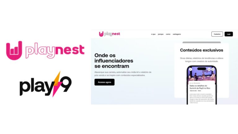 PlayNest Play9 lança oficialmente plataforma para a profissionalização de influenciadores de todo o Brasil