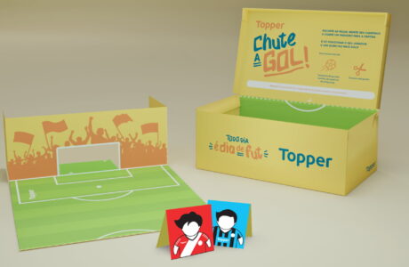 Topper apresenta caixa de chuteira especial que vira brinquedo