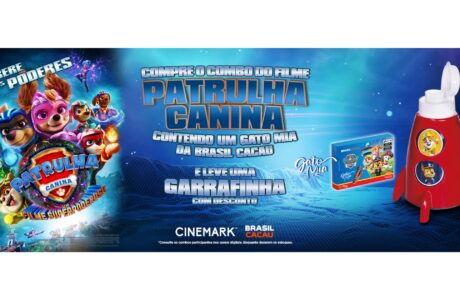 Cinemark lança combo de ‘Patrulha Canina Um Filme Superpoderoso’ em parceria com a Brasil Cacau