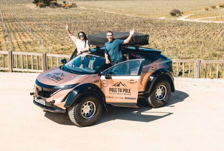 Expedição “Polo a Polo” com 100% elétrico Nissan Ariya cruza o Chile (1)
