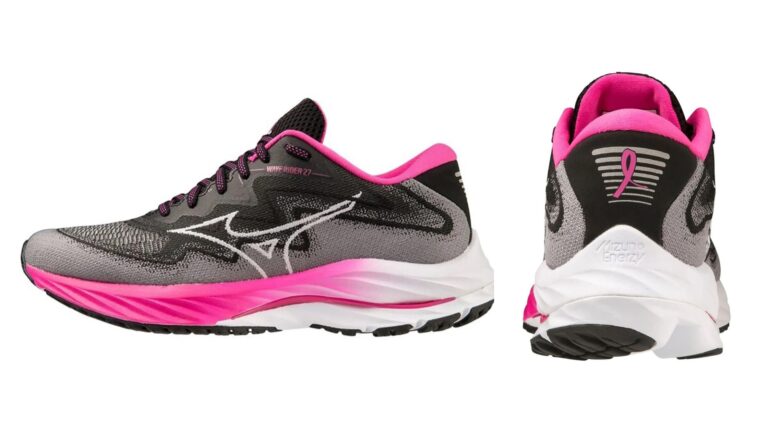 Mizuno celebra o Outubro Rosa com edição especial Pink Ribbon do Wave Rider 27 SSW