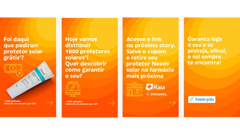 Needs destaca importância da saúde da pele com distribuição gratuita de protetor solar