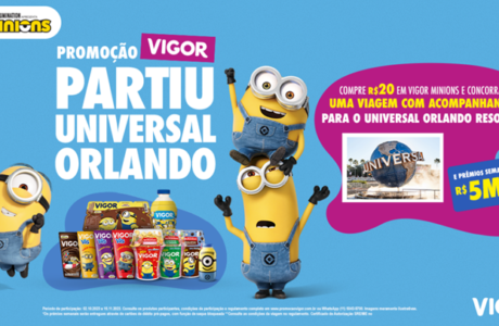 Promoção Vigor Partiu Universal Orlando traz sorteios em dinheiro e viagem como prêmio final