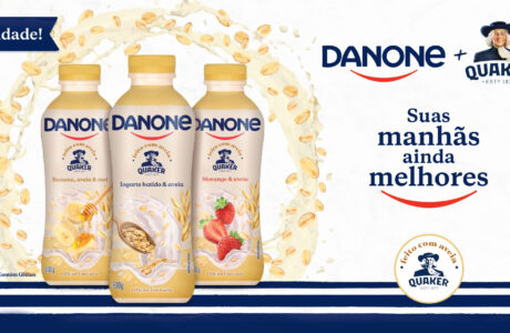 Quaker e Danone anunciam parceria inédita para lançar iogurtes com aveia