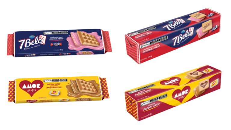 AMOR E 7BELO ESTREIAM NA CATEGORIA DE BISCOITOS NAS VERSÕES WAFER E RECHEADO