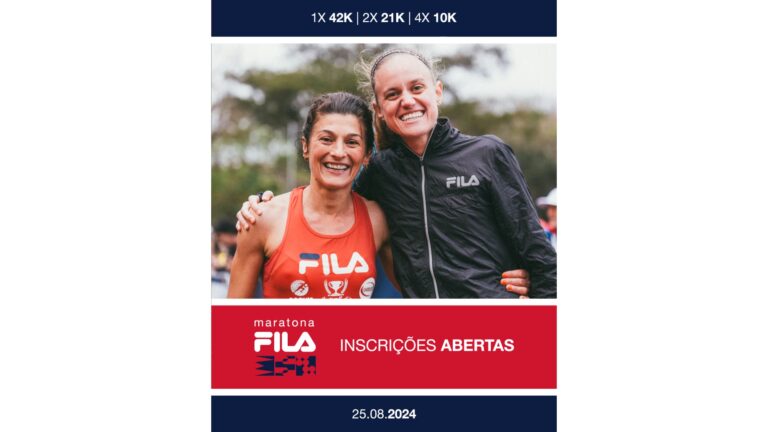 FILA ABRE INSCRIÇÕES PARA MARATONA 2024