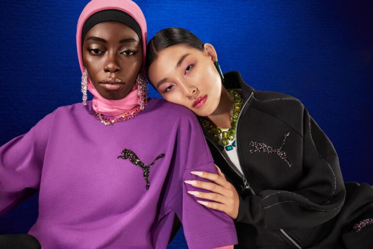 PUMA e Swarovski lançam collab misturando o luxo dos cristais com a moda esportiva minimalista