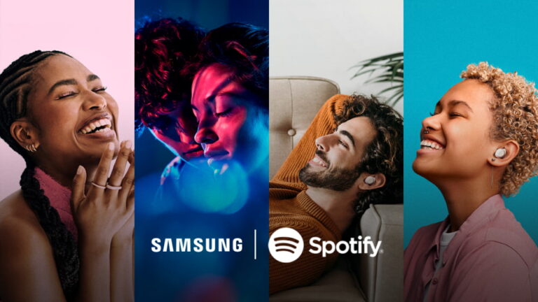 Samsung e Spotify destacam recursos do Galaxy Buds FE e Galaxy Watch6 em nova campanha