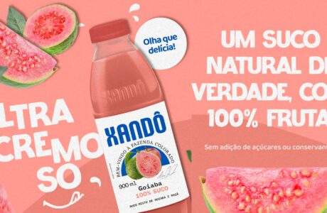 Xandô apresenta suco de Goiaba em campanha de mídia online