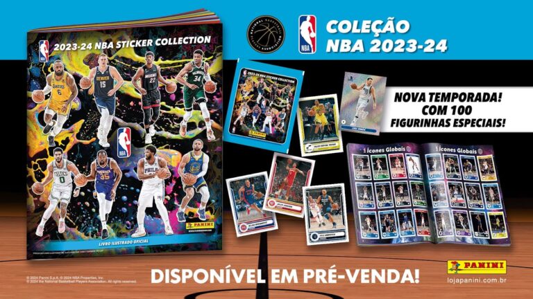 Panini apresenta álbum de figurinhas oficial da NBA 2023-2024