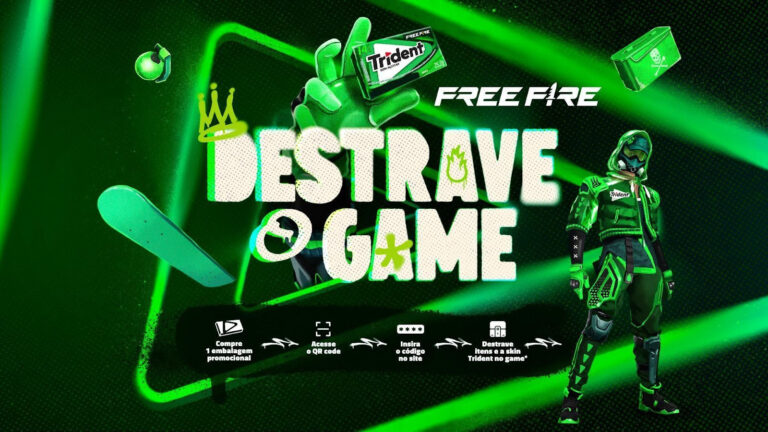 Trident anuncia parceria com Free Fire para a campanha “Destrave o Game”