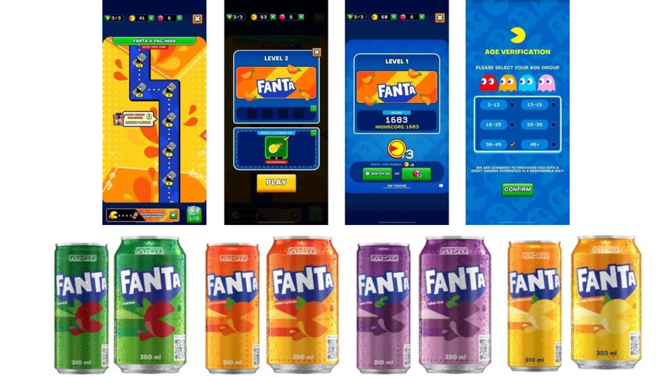 Fanta traz jogo PAC-MAN exclusivo nas embalagens - Marcas Mais