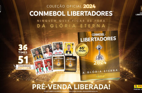 Panini apresenta nova edição do álbum de figurinhas da CONMEBOL Libertadores 2024