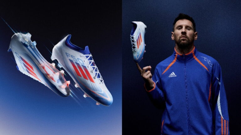 ADIDAS RELANÇA CHUTEIRA ICÔNICA F50, FEITA PARA VELOCIDADE