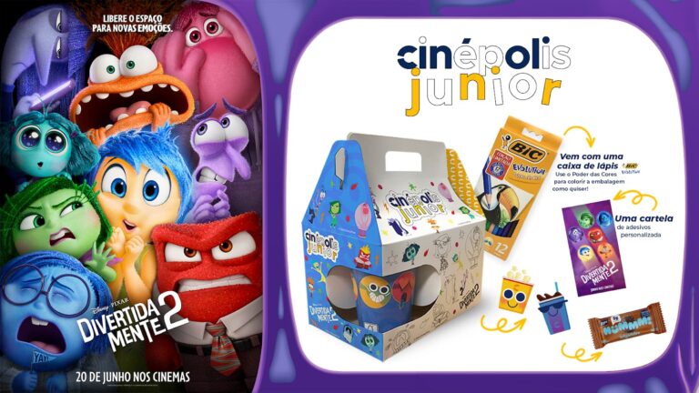 Hummm! e Cinépolis se unem para lançar o Combo Cinépolis Junior Divertida-Mente 2