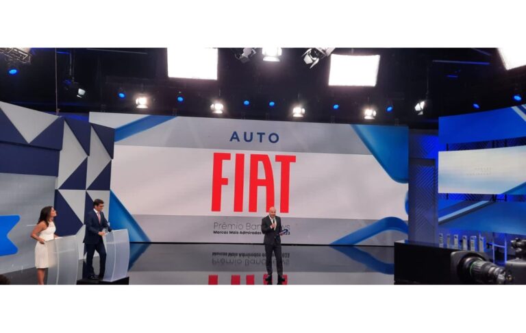 Fiat recebe prêmio “BandNews Marcas Mais Admiradas do Brasil”