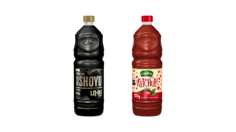 Ketchup Tradicional e Molho Shoyu Premium Cepêra ganham nova embalagem