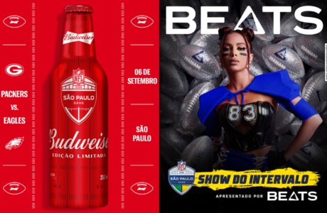 Budweiser e Beats promovem ações para colocar o país no clima do futebol americano