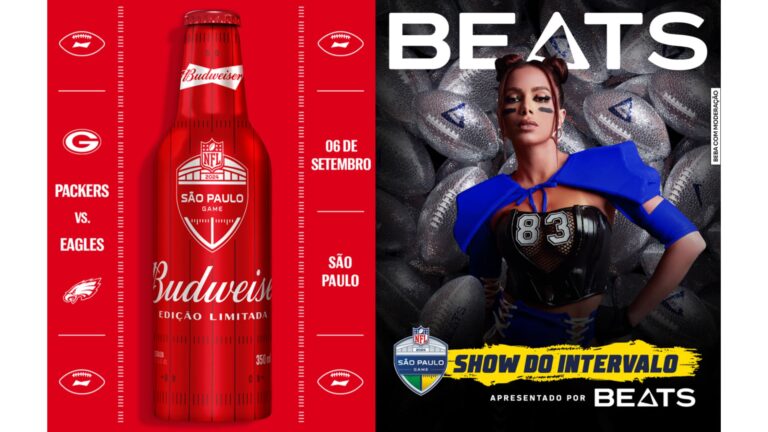 Budweiser e Beats promovem ações para colocar o país no clima do futebol americano