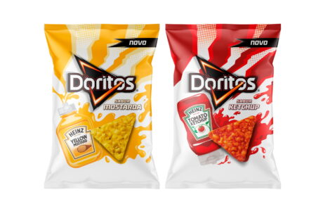 Doritos inova portfólio com lançamento de sabores Ketchup e Mostarda em parceria com Heinz