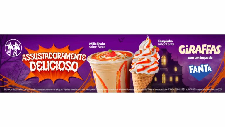 Giraffas lança casquinha e milk-shake com Fanta Laranja em uma edição assustadoramente deliciosa