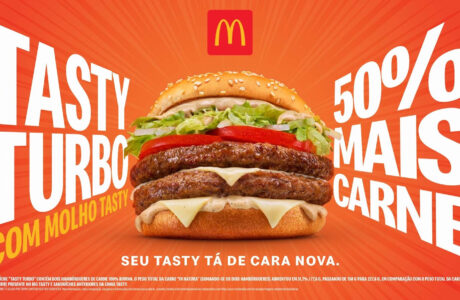 Méqui lança Tasty Turbo e Tasty Turbo Queijo com 50% mais carne