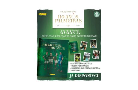 Panini lança álbum comemorativo de 110 Anos do Palmeiras