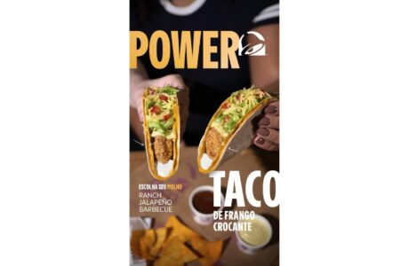 Taco Bell amplia linha Power Taco com sabor de Frango Crocante no Brasil