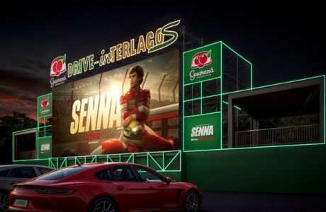 Guaraná Antarctica celebra minissérie “Senna”, da Netflix, com exibição no Autódromo de Interlagos