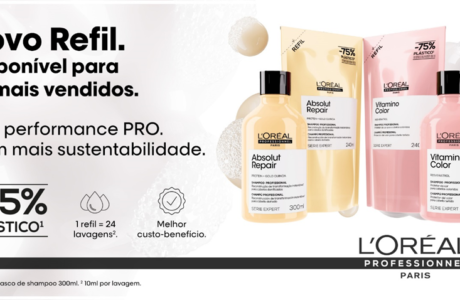 L’Oréal Professionnel apresenta refis inéditos das linhas Absolut Repair e Vitamino Color