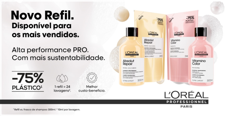 L’Oréal Professionnel apresenta refis inéditos das linhas Absolut Repair e Vitamino Color