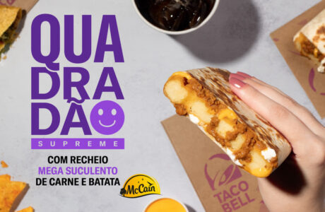 Taco Bell faz seu primeiro lançamento do ano o Quadradão Supreme