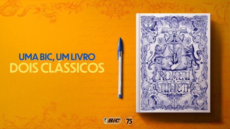 BIC Brasil Celebra 75 Anos da Icônica Caneta BIC Cristal com o Projeto ‘Uma BIC, Um Livro, Dois Clássicos’