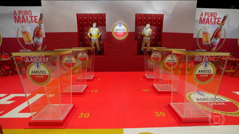 Amstel cria clima nostálgico e traz levedura holandesa em divertida Prova do Líder no Big Brother Brasil 25