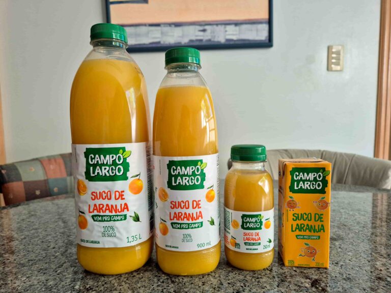 Campo Largo lança Suco de Laranja 100% para atender a um mercado que valoriza o consumo de produtos saudáveis