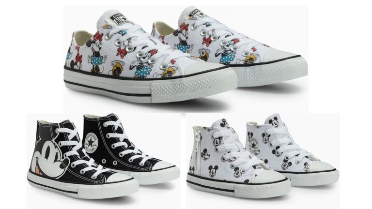 Converse apresenta nova coleção com Mickey e Minnie