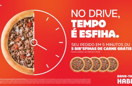 Habib’s promove drive com 5 minutos ou 5 Bib’sfihas grátis