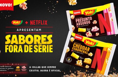 Combinação fora de série! Com Netflix, Yoki lança sabores exclusivos de pipoca para micro-ondas