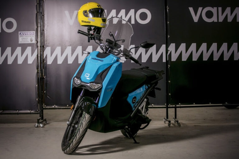 99 e Vammo lançam moto elétrica desenvolvida para uso em apps