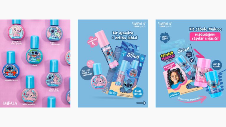 Impala lança coleção infantil inspirada no personagem Stitch