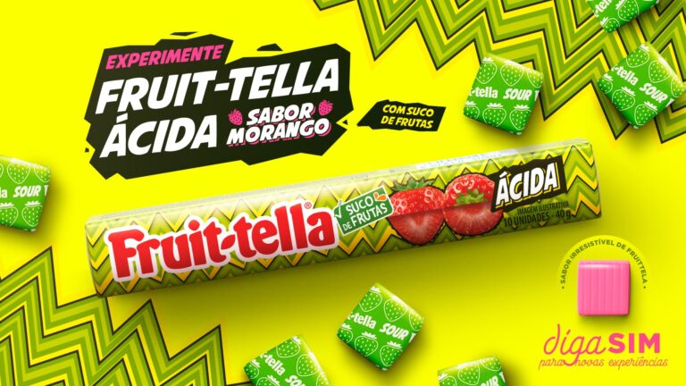 Fruittella aposta em novo sabor Morango Ácido