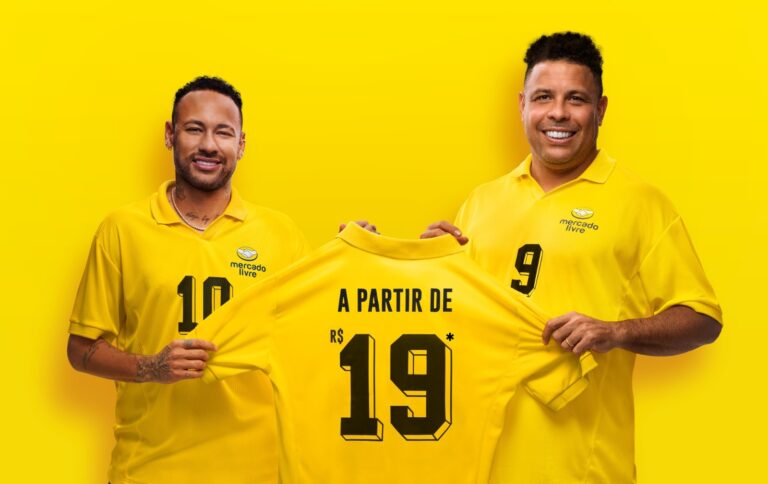 Mercado Livre escala Neymar e Ronaldo para promover frete grátis a partir de R$19