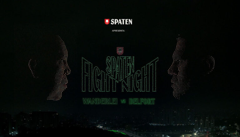 Anúncio Spaten Fight Night 2 com um dos maiores show de drones da América Latina