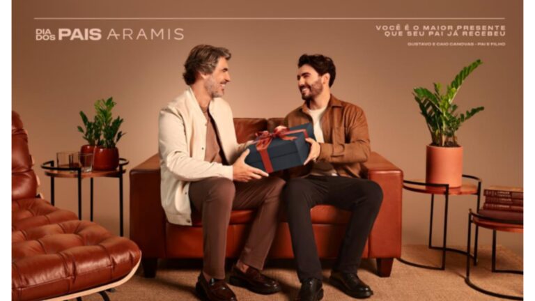 Aramis traduz o tempo em presença e o vestir em herança na campanha de Dia dos Pais
