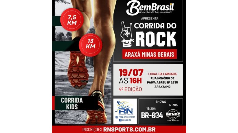 Bem Brasil patrocina Corrida do Rock em Araxá-MG
